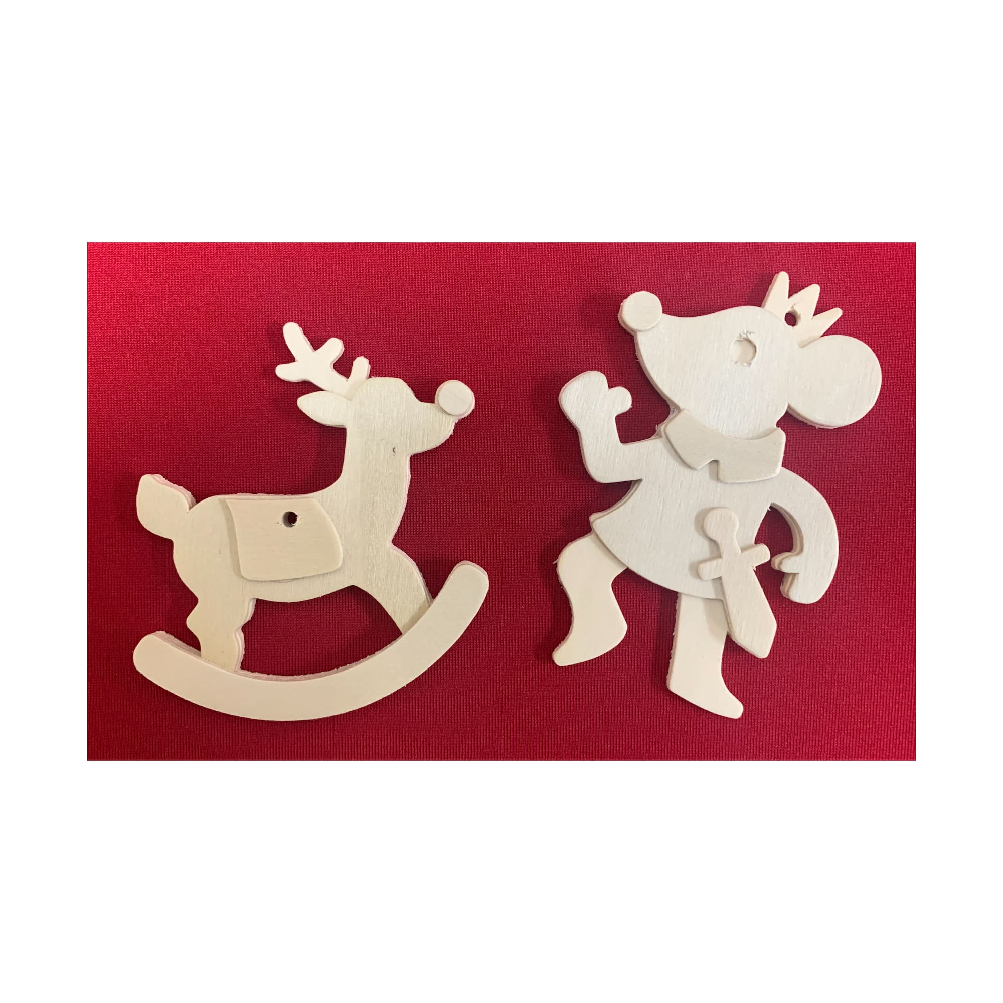 Works of Ahhh... Wood Painting Kit - 12 Holiday Ornaments